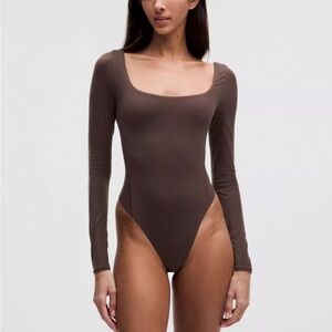 Lululemon Wundermost Ultra-Soft Nulu Square-Neck Long-Sleeve Bodysuit